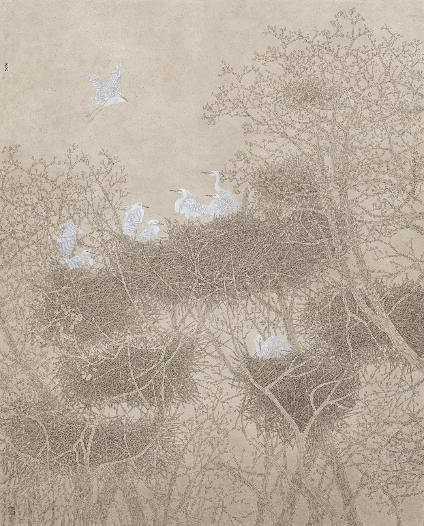《家园》中国画